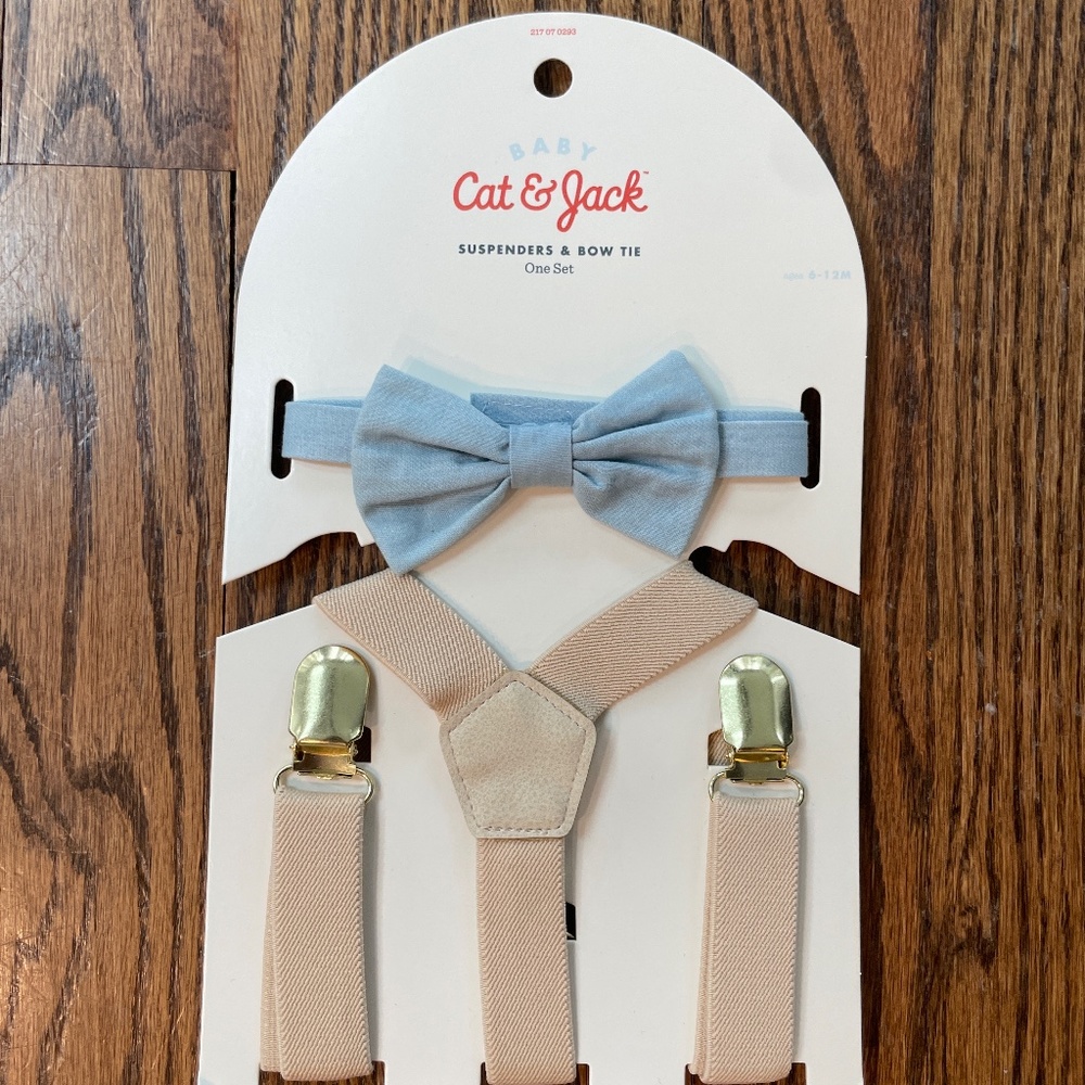 Baby suspenders and bow tie set